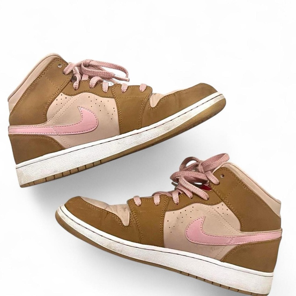 Nike Air Jordan 1 Mid Lola Bunny Sneakers in Brown and Pink